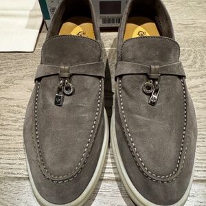 Loro Piana Summer Charm Walk Loafer Shade Grown Size 37.5